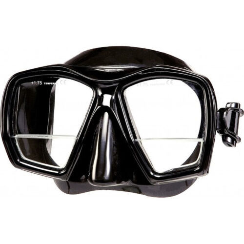 Maske mit Nahlesebereich +1,75 Dioptrien in schwarz/schwarz oder blau/klar